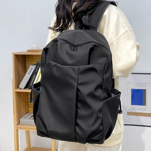 泰迪珍藏 设计简约纯色潮流 尼龙 书包背包双肩包 男女同款情侣款 多色