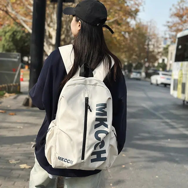 泰迪珍藏 字母印花日系休闲初高中大学生大容量轻便书包 尼龙 双肩包 男女同款情侣款 多色