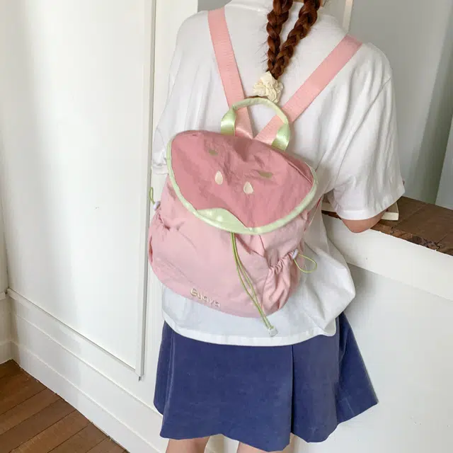 泰迪珍藏 软妹甜美西瓜可爱轻便 尼龙 双肩包 女款 多色