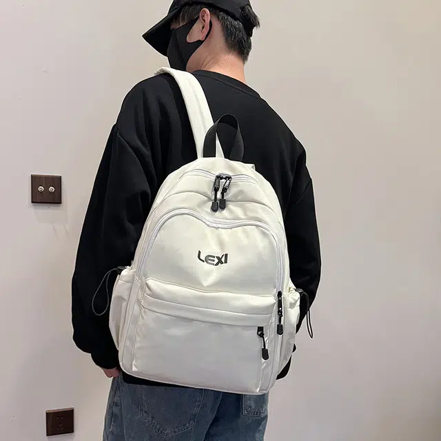 泰迪珍藏 时尚休闲百搭潮流纯色韩版防水多功能简约舒适 牛津布 双肩包 男女同款情侣款 多色