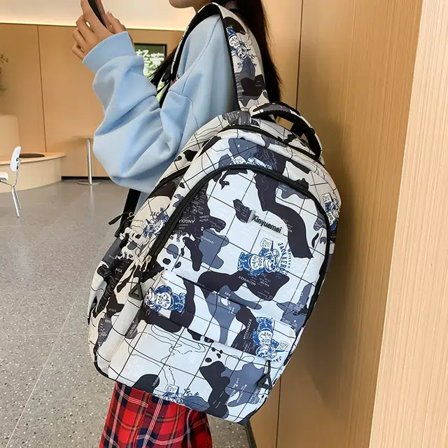 泰迪珍藏 设计感小众涂鸦街头潮流 尼龙 双肩包 男女同款情侣款 多色