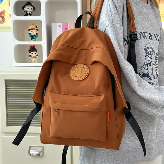 泰迪珍藏 时尚褶皱登山轻便日系百搭高中大学生通勤 尼龙 双肩包 女款 多色
