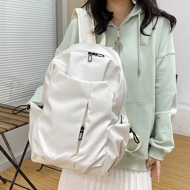 泰迪珍藏 设计简约纯色潮流 尼龙 书包背包双肩包 男女同款情侣款 多色