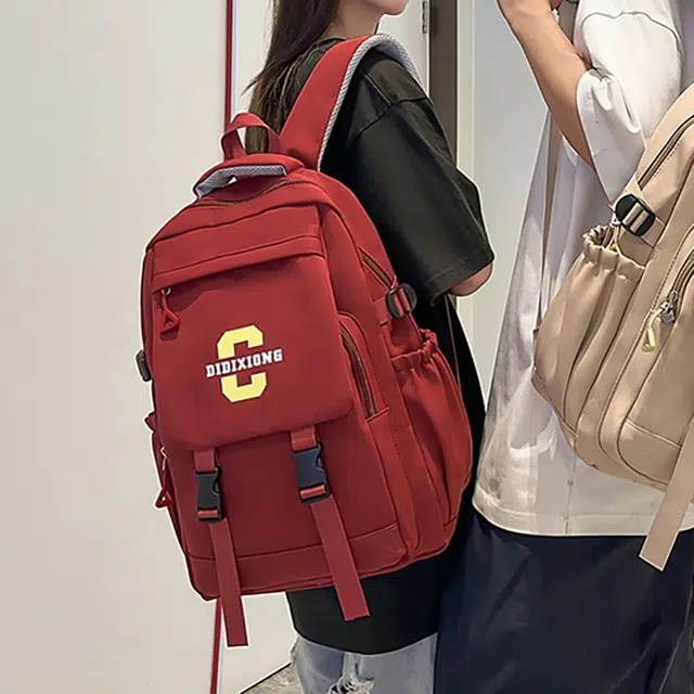 泰迪珍藏 经典复古休闲百搭 尼龙 双肩包 常规 男女同款情侣款 多色