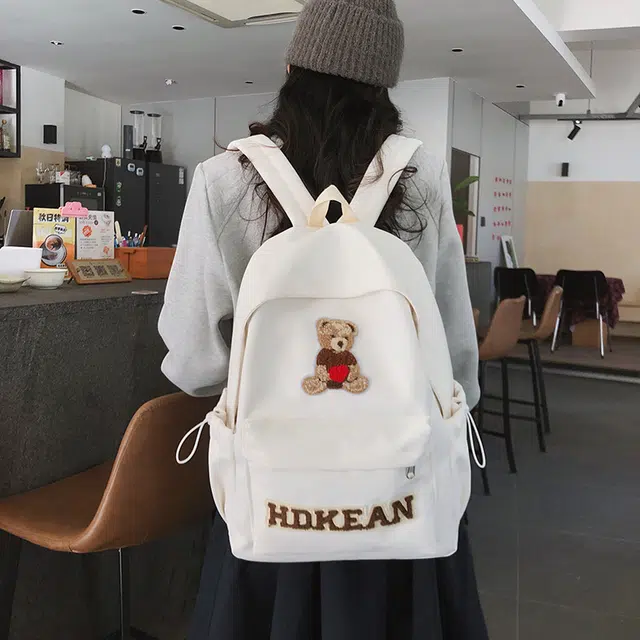 泰迪珍藏 高颜值小熊时尚可爱百搭 尼龙 双肩包 女款 多色