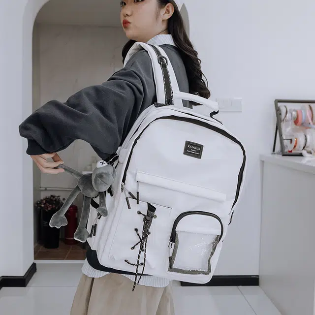 泰迪珍藏 设计感小众时尚潮流百搭 皮膜 双肩包 常规 男女同款情侣款 多色