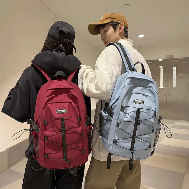 泰迪珍藏 大容量旅行多功能百搭 尼龙 双肩包 男女同款情侣款 多色
