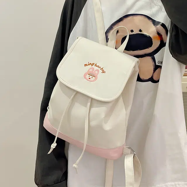 泰迪珍藏 软萌学生可爱撞色 尼龙 背包双肩包 女款 多色