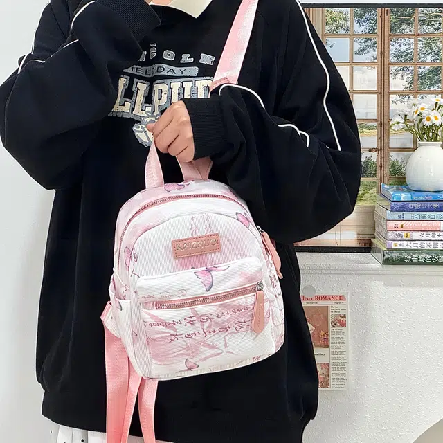 泰迪珍藏 新中式时尚轻便百搭 灯芯绒 双肩包 女款 多色