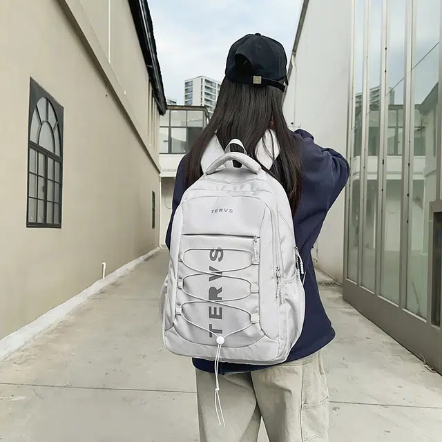 泰迪珍藏 大容量反光抽绳书包潮旅行通勤电脑 尼龙 双肩包 常规 男女同款情侣款 多色