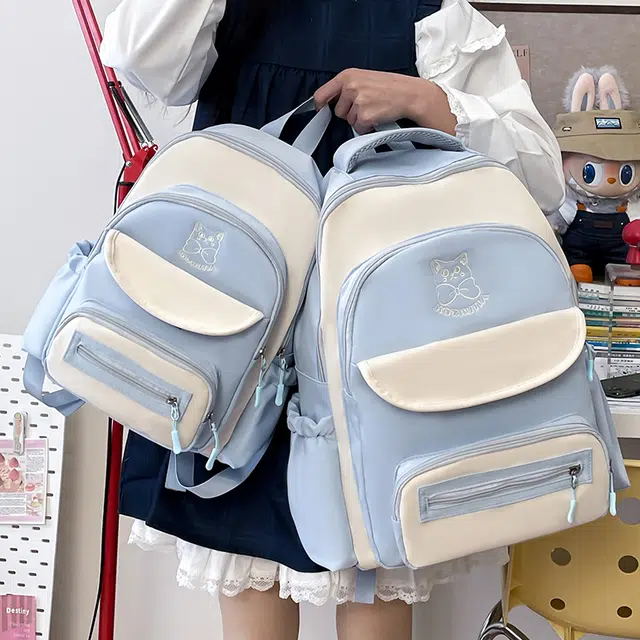 泰迪珍藏 简约百搭高颜值日系 尼龙布 双肩包 常规 女款 多色