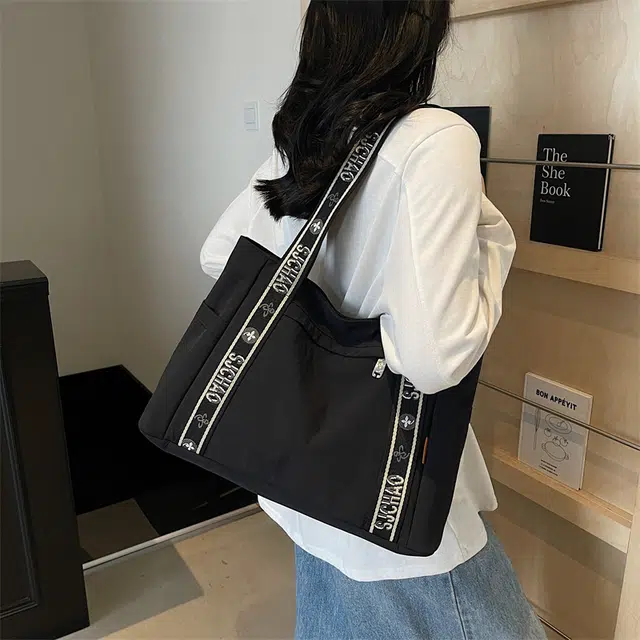 泰迪珍藏 韩版大容量时尚简约包上班通勤 帆布 托特包单肩包 女款 多色