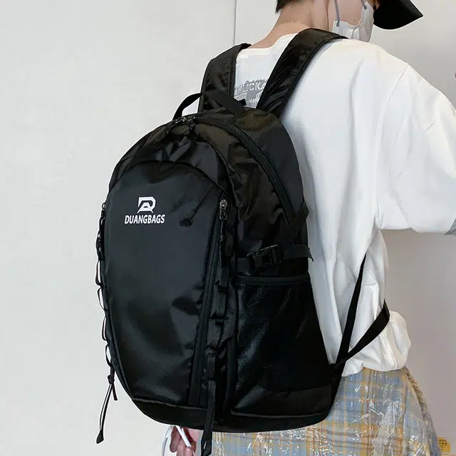 泰迪珍藏 轻便背包大容量旅行初中生高中大学生登山书包 牛津布 双肩包 男女同款情侣款 米白色/深灰色/黑色