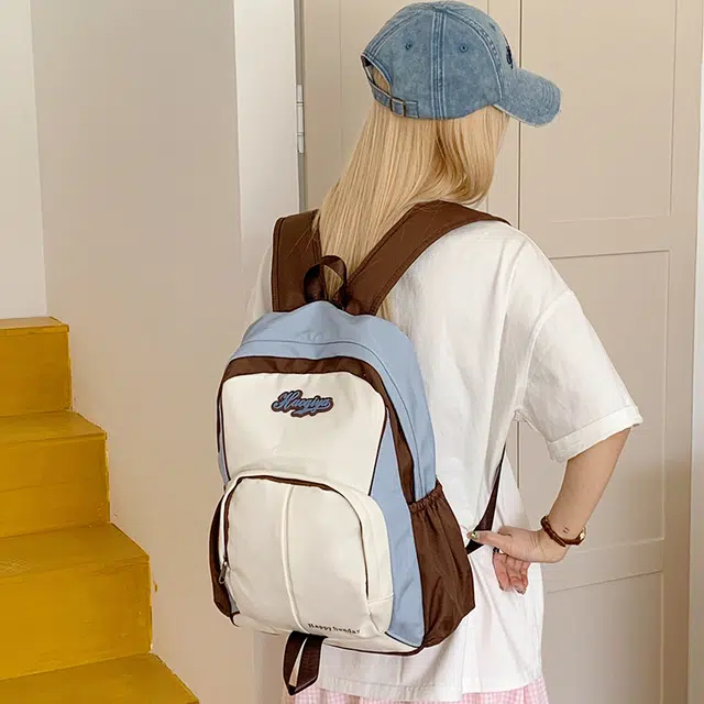 泰迪珍藏 复古初中大学高颜值小众日系百搭电脑背包 尼龙布 双肩包 女款 多色