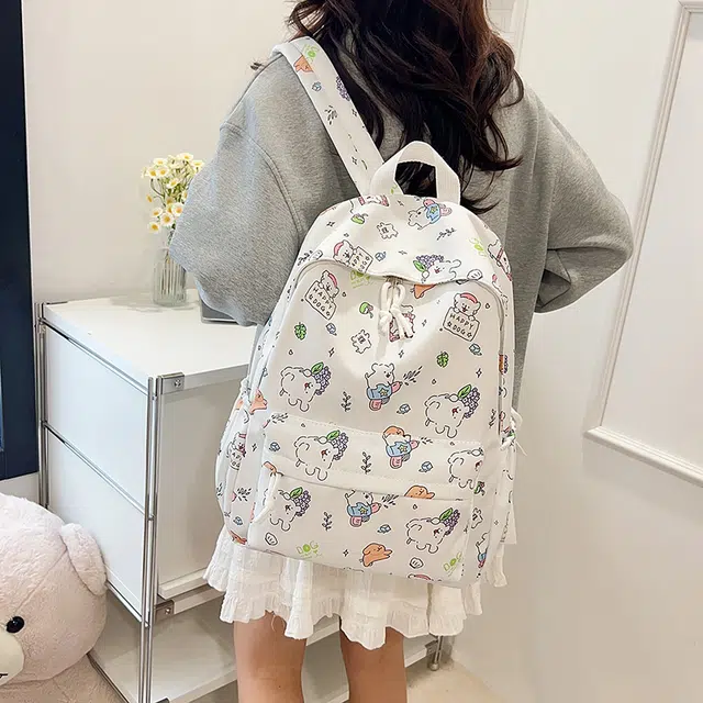 泰迪珍藏 高颜值可爱印花百搭甜美 尼龙 双肩包 女款 多色