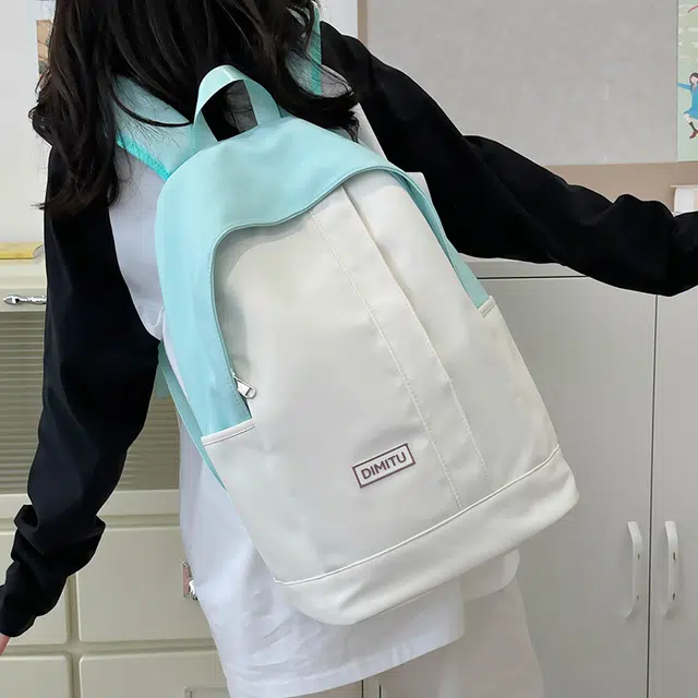泰迪珍藏 韩版高颜值撞色小众 尼龙 双肩包 女款 多色