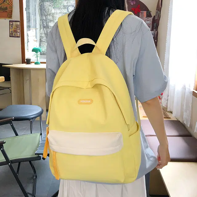 泰迪珍藏 日系简约学院风百搭韩版旅行背包 尼龙 双肩包 常规 女款 多色