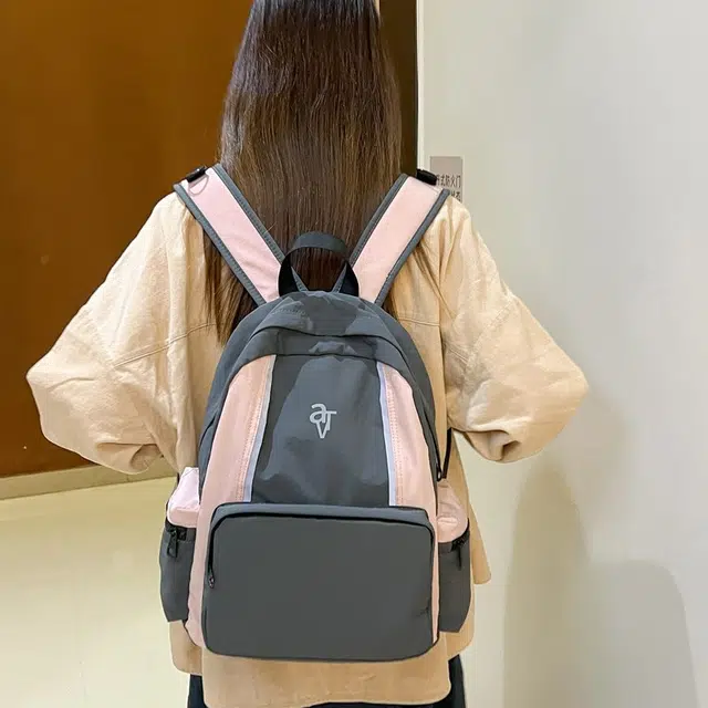 泰迪珍藏 山系复古百搭少女高中初中旅行背包 复合布 双肩包 女款 多色