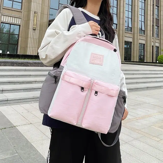 泰迪珍藏 日系百搭简约通勤 帆布 双肩包 男女同款情侣款 多色