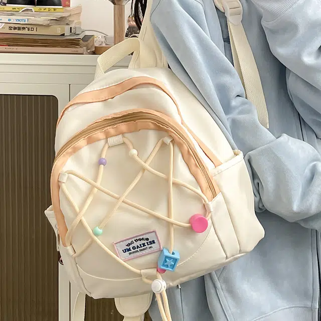 泰迪珍藏 多巴胺百搭外出轻便小巧 尼龙 双肩包 常规 女款 多色