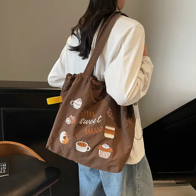 泰迪珍藏 小众设计时尚可爱通勤包托特包 布 单肩包 常规 女款 多色