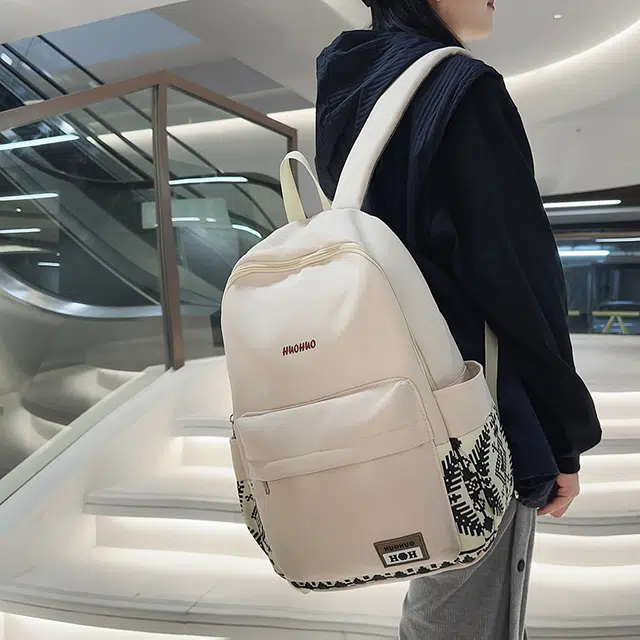 泰迪珍藏 高颜值小众设计感简约拼接 尼龙 双肩包 男女同款情侣款 多色