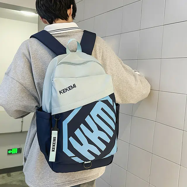 泰迪珍藏 初中高中生字母印花旅行大学生 尼龙 双肩包 男女同款情侣款 多色
