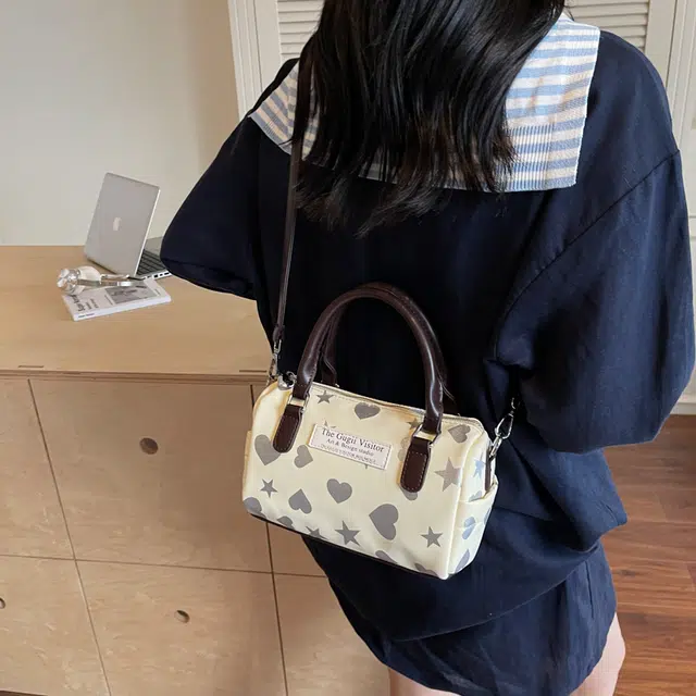 泰迪珍藏 保龄球包时尚爱心百搭 布 手提包 常规 女款 多色