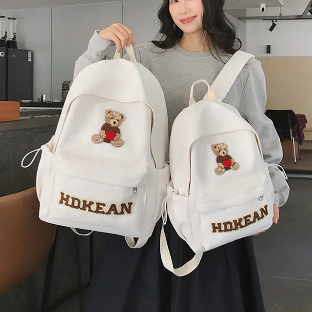 泰迪珍藏 高颜值小熊时尚可爱百搭 尼龙 双肩包 女款 多色
