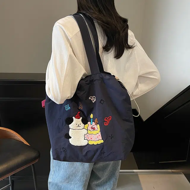泰迪珍藏 小众设计时尚可爱通勤包托特包 布 单肩包 常规 女款 多色