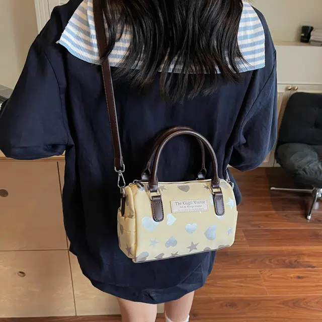 泰迪珍藏 保龄球包时尚爱心百搭 布 手提包 常规 女款 多色