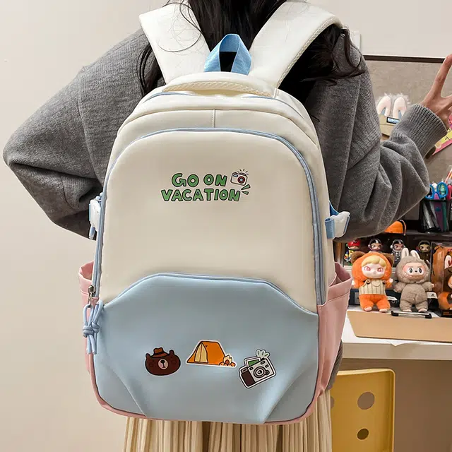 泰迪珍藏 可爱休闲小众多功能百搭旅行 尼龙 双肩包 女款 多色