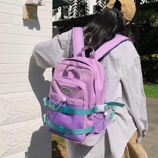 泰迪珍藏 学生高颜值设计感潮流 尼龙 书包背包双肩包 女款 多色