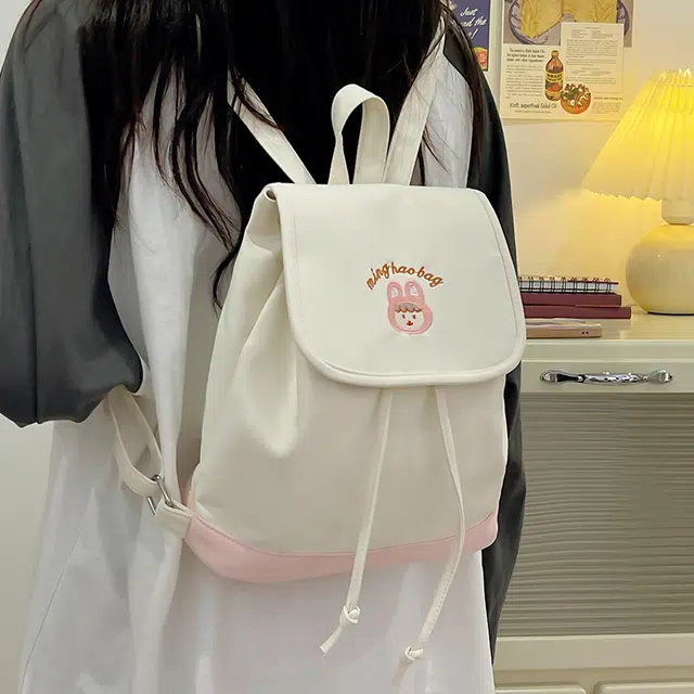 泰迪珍藏 软萌学生可爱撞色 尼龙 背包双肩包 女款 多色