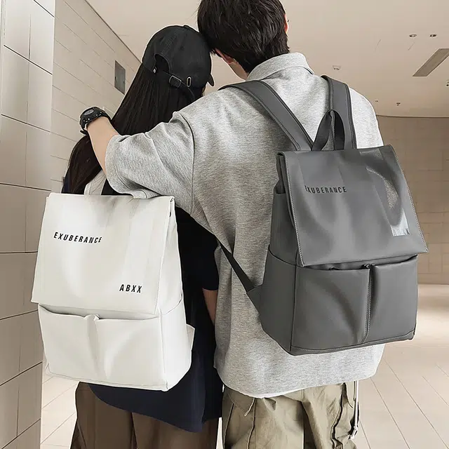 泰迪珍藏 日系工装机能风学生潮流 皮膜 背包双肩包 男女同款情侣款 多色