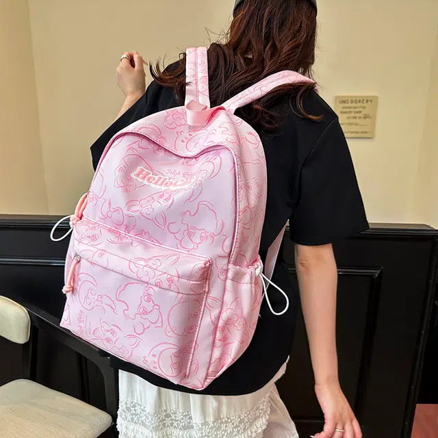 泰迪珍藏 大容量书包轻便旅行背包 尼龙 双肩包 常规 女款 多色