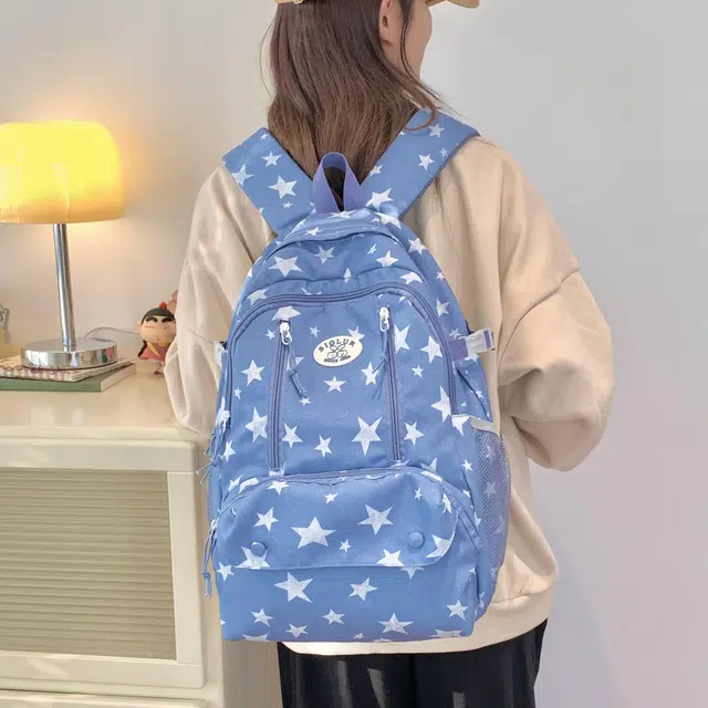 泰迪珍藏 简约轻便印花百搭 布 双肩包 女款 多色