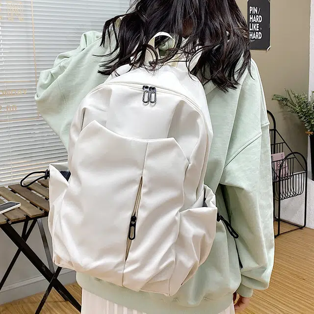 泰迪珍藏 设计简约纯色潮流 尼龙 书包背包双肩包 男女同款情侣款 多色