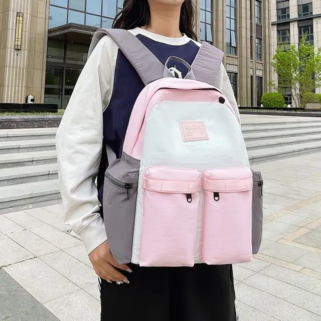 泰迪珍藏 日系百搭简约通勤 帆布 双肩包 男女同款情侣款 多色