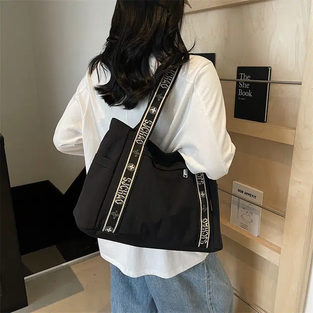 泰迪珍藏 韩版大容量时尚简约包上班通勤 帆布 托特包单肩包 女款 多色