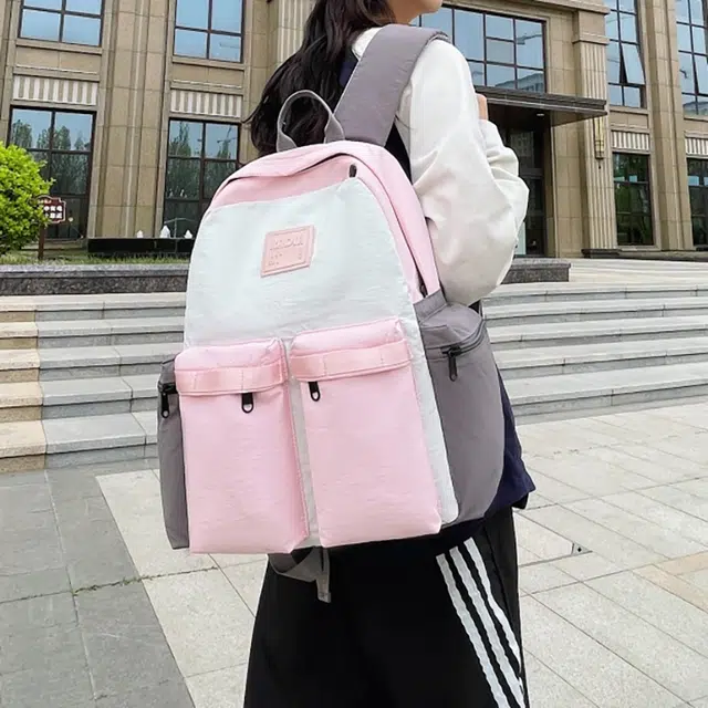泰迪珍藏 日系百搭简约通勤 帆布 双肩包 男女同款情侣款 多色