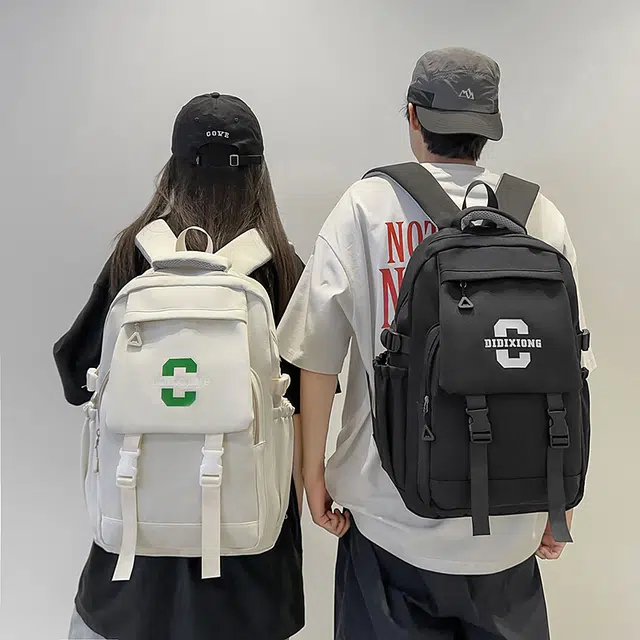 泰迪珍藏 经典复古休闲百搭 尼龙 双肩包 常规 男女同款情侣款 多色