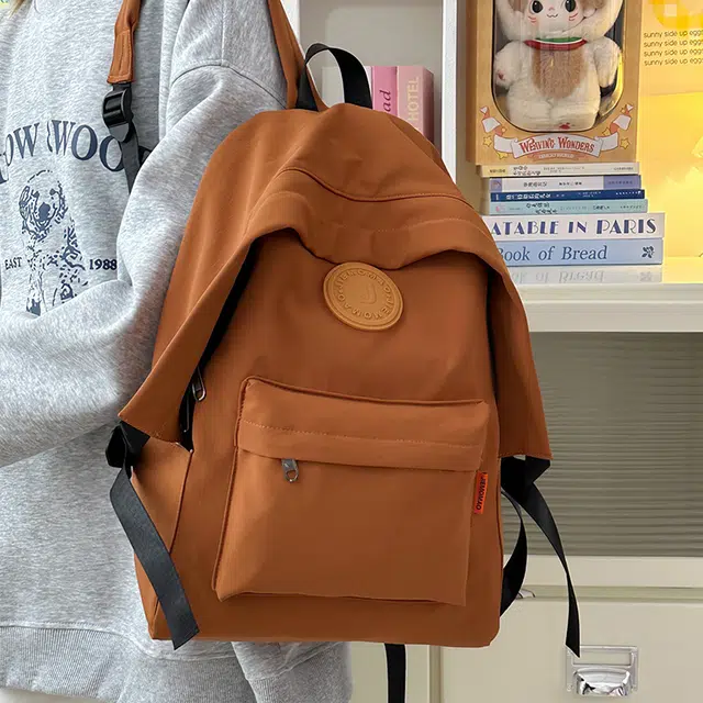 泰迪珍藏 时尚褶皱登山轻便日系百搭高中大学生通勤 尼龙 双肩包 女款 多色