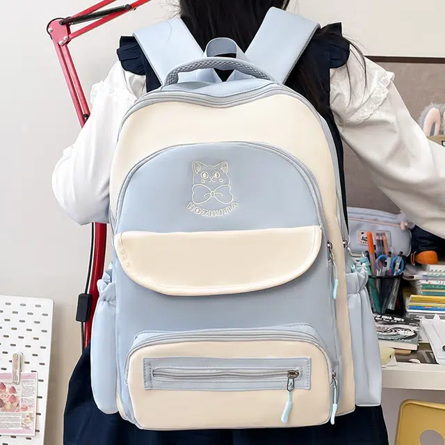 泰迪珍藏 简约百搭高颜值日系 尼龙布 双肩包 常规 女款 多色