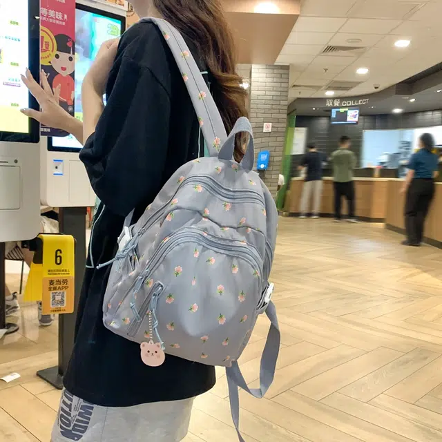 泰迪珍藏 校园风小清新露营旅行包韩版 尼龙 双肩包 女款 多色