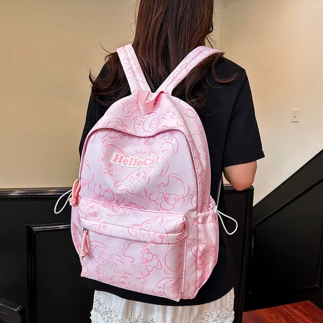 泰迪珍藏 大容量书包轻便旅行背包 尼龙 双肩包 常规 女款 多色