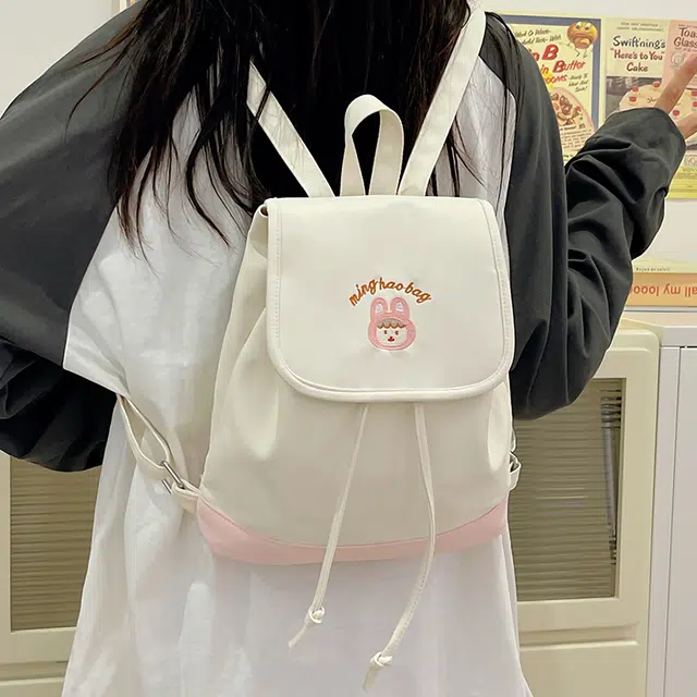 泰迪珍藏 软萌学生可爱撞色 尼龙 背包双肩包 女款 多色
