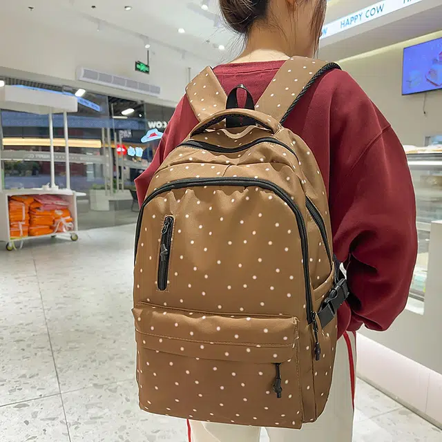 泰迪珍藏 初中生高中生大容量背包轻便出游 尼龙 双肩包 女款 多色