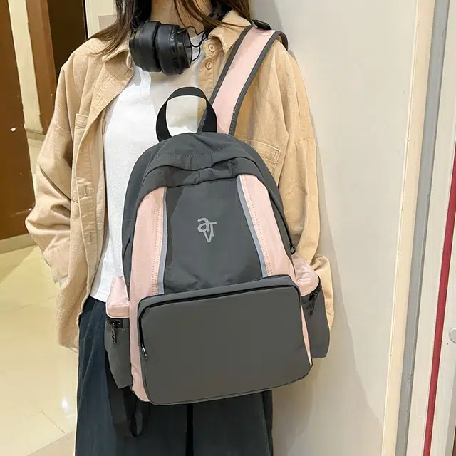 泰迪珍藏 山系复古百搭少女高中初中旅行背包 复合布 双肩包 女款 多色