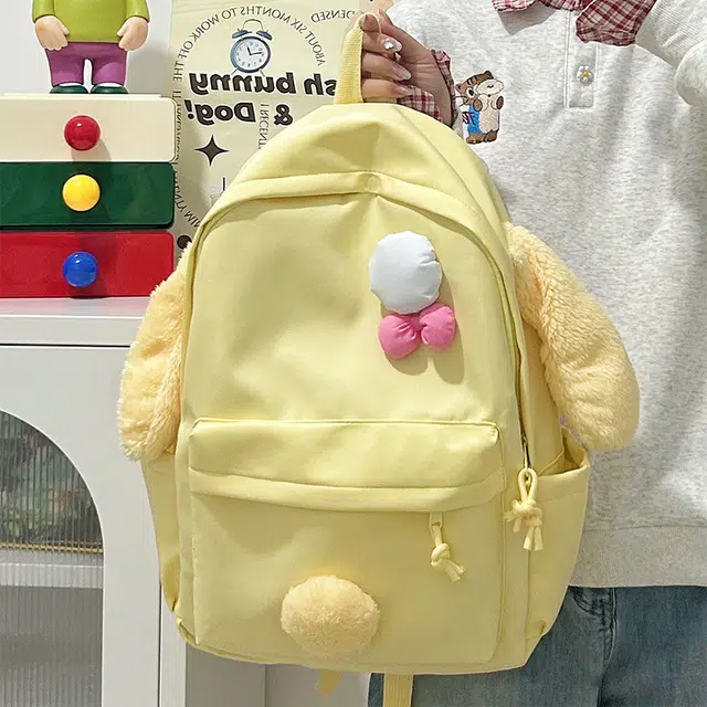 泰迪珍藏 搞怪书包高颜值多巴胺初中生小众冷门不撞款大学生可爱 尼龙 双肩包 女款 多色